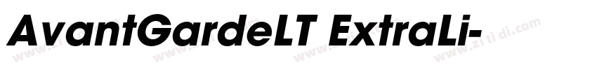 AvantGardeLT ExtraLi字体转换